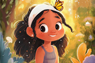 make 2d children book illustration