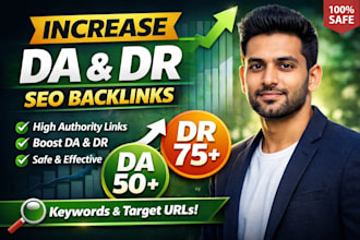increase your domain authority da DR with high quality SEO backlinks