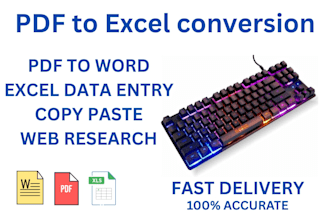 do PDF to excel conversion