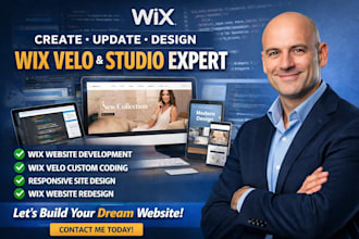 create update design wix velo studio website development wix website redesign