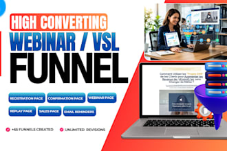 create an automated webinar funnel that converts in systeme io or clickfunnels