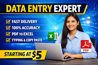 do professional data entry and typing job