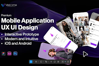design mobile app UI UX for IOS and android in figma