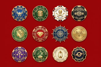 design poker chip or game, poker card, poker logo or any graphics design