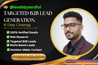 build targeted b2b lead generation and email list building