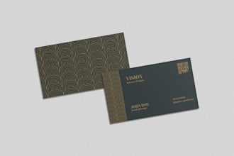 design clean and modern business card with print ready files