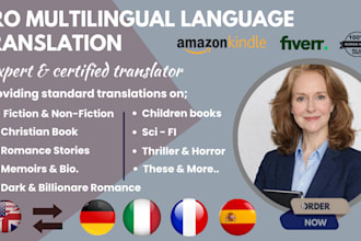 edit, proofread, format and translate french, spanish, chinese, german