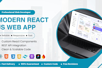 build a responsive reactjs website with tailwindcss and rest API