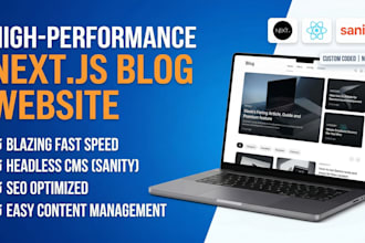 build a lightning fast dynamic blog website using nextjs, tailwind and cms