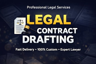 draft legal contracts and agreements professionally
