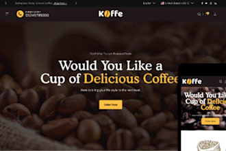 build coffee shopify store coffee website coffee shopify website cafe store