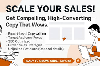write conversion focused copy that drives sales and actionn