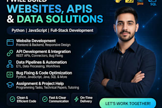 build websites, develop apis, and fix your code professionally
