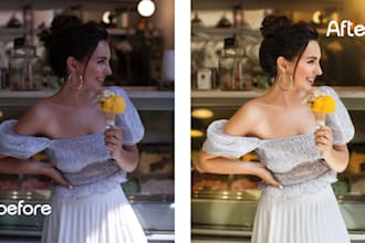 professionally edit, retouch, and color correct photos