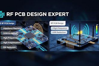 rf pcb layout for antenna, impedance matching, rf signal, microstrip, wireless