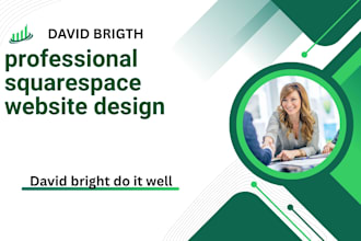 design or redesign a modern squarespace website