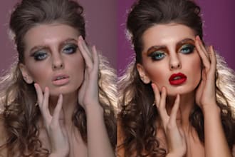 do professional portrait retouching business photo beautify