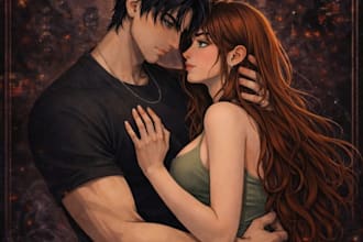 design your ebook cover with character art if wanted