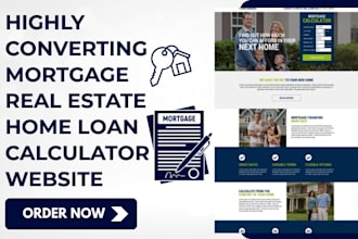 design mortgage website mortgage calculator home loan website