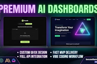 build a custom UI dashboard for your ai API services