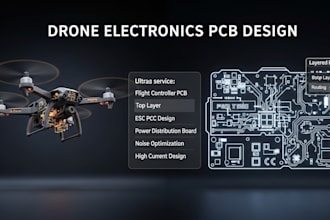 drone electronics pcb for flight controller, esc, gps, power systems, quadcopter
