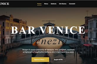 create website landing page for your business