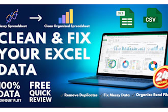 clean and format your excel or CSV data fast