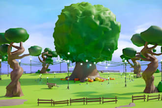create stylized cozy fantasy 3d game environment in unity or unreal engine