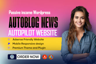 create an autoblog or autopilot automated news website adsense friendly
