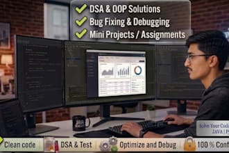 build java  and python console or oop mini projects with testing