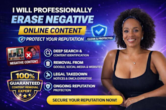 professionally erase negative online content and protect your reputation