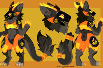 furry oc anthro character furry commission furry headshot furry nsfw protogens