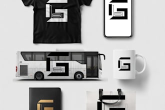 craft a iconic professional logo and brand identity kit