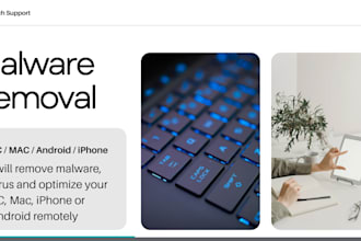 remove malware, virus and optimize your PC, mac, iphone or android remotely