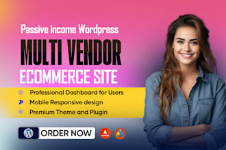 build multi vendor ecommerce marketplace website or multivendor website