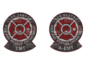 create a custom logo and embroidered patch for fivem eup