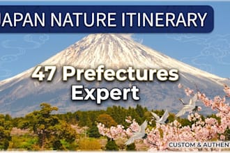 reate a nature focused japan travel itinerary for you