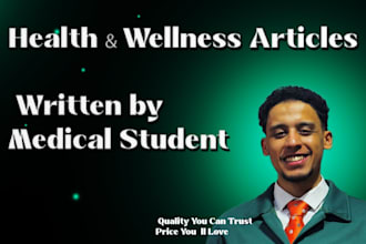 write a research backed health and wellness article