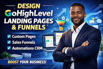 gohighlevel landing page, website, ghl quiz and automation