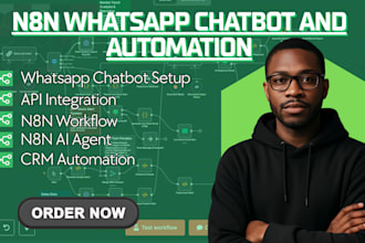 n8n whatsapp chatbot, n8n whatsapp automation, n8n ai agent, api integration