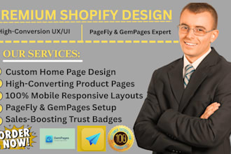 design high conversion shopify layouts with expert UX UI optimization pagefly