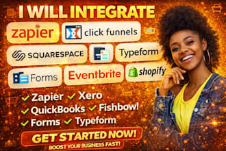 integrate zapier clickfunnels squarespace forms typeform eventbrite shopify
