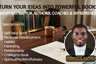 ghostwrite your business or self help book