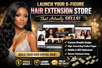 hair extension shopify store hair extension website hair store beauty website