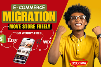 migrate wordpress to shopify, wix to wordpress, shopify store migration