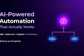create ai automation work flows with n8n or make