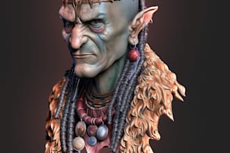 create realistic or stylized 3d character