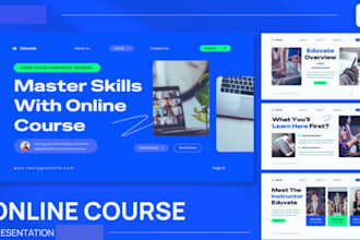 design online course slides and webinar slides coach training deck in powerpoint