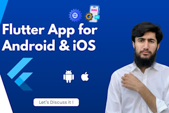 develop a flutter app for android and ios using flutter and dart