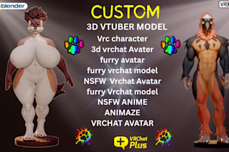 do nsfw vrchat avatar, 3d nsfw model, anime nsfw, custom vrc nsfw avatar